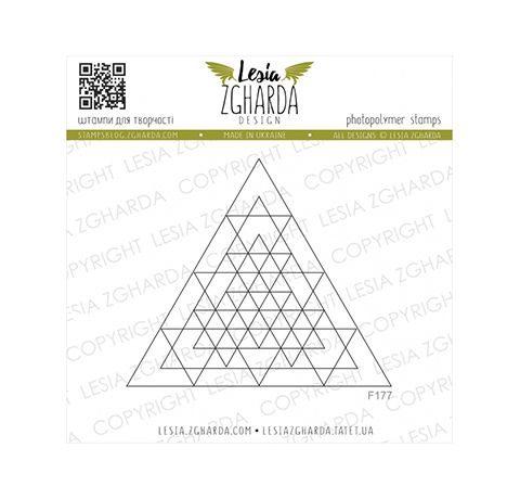 Штамп «Треугольник. Геометрия», 6,9х5,9см