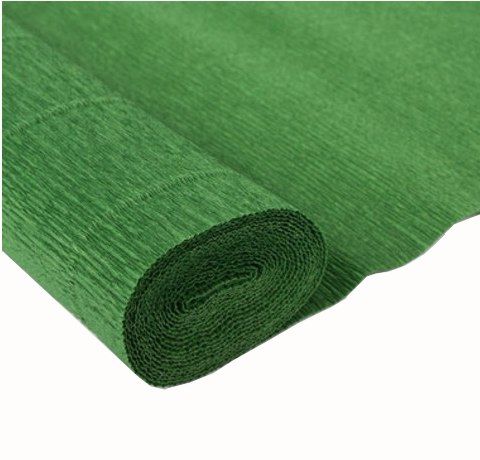 Папір гофрований Cartotecnica Rossi, Зелений 591, 50х250 см, 180 г. 