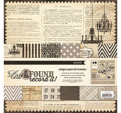 Набор бумаги 30х30 см Antique 6л.+1л. стикеров