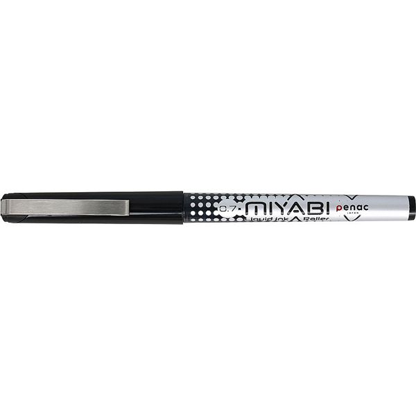 Ручка гелевая Penac MIYABI Roller, Толщина линии - 0,7 мм. Цвет: ЧЕРНЫЙ - фото 2