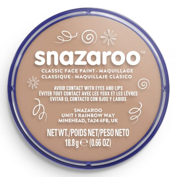 Аквагрим для обличчя і тіла Snazaroo Classic, 18 ml, №909 Barely Beige (Блідо-бежевий)