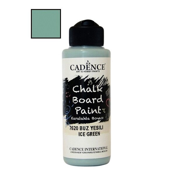 Акриловая краска для меловых досок «Chalkboard Paint» Cadence МЯТНАЯ, 120 ml