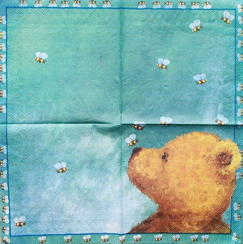 Салфетка Мишка и пчелы