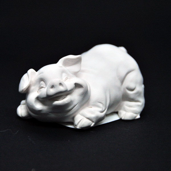 Гипсовая декоративная фигурка «Свинка», 6,5 см