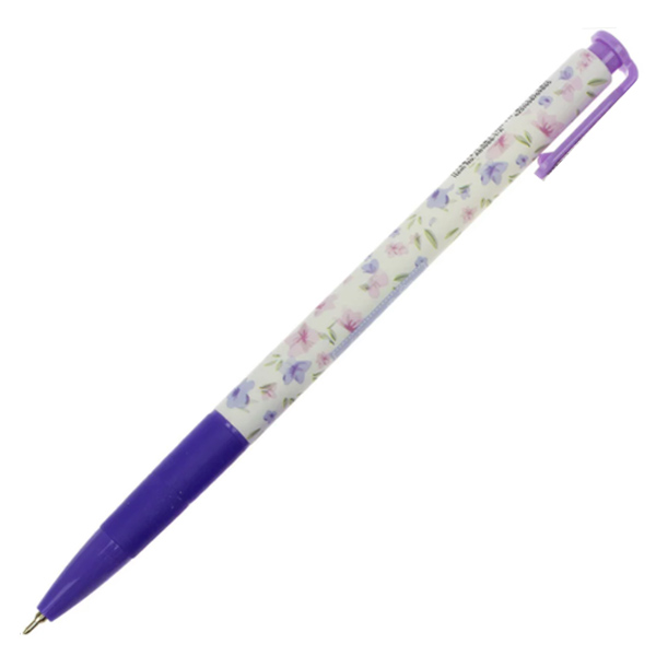 Ручка шариковая автоматическая AXENT Warm Braw, синяя 0,5 мм