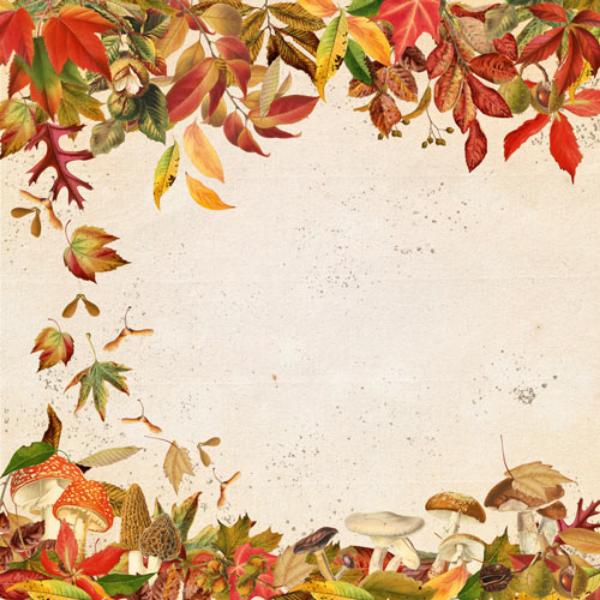 Набір скраппаперу «Autumn botanical diary», 10л, Фабрика Декору - фото 2
