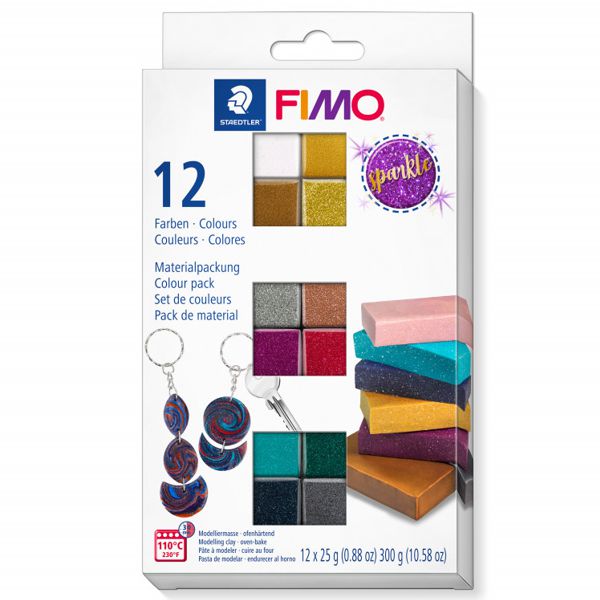 Набір полимерної глини FIMO «Effect Sparkle Colours»,12х25 гр - фото 1