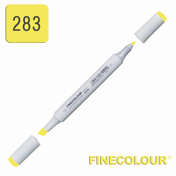Маркер спиртовой Finecolour Junior 283 флуоресцентный желтый FY283
