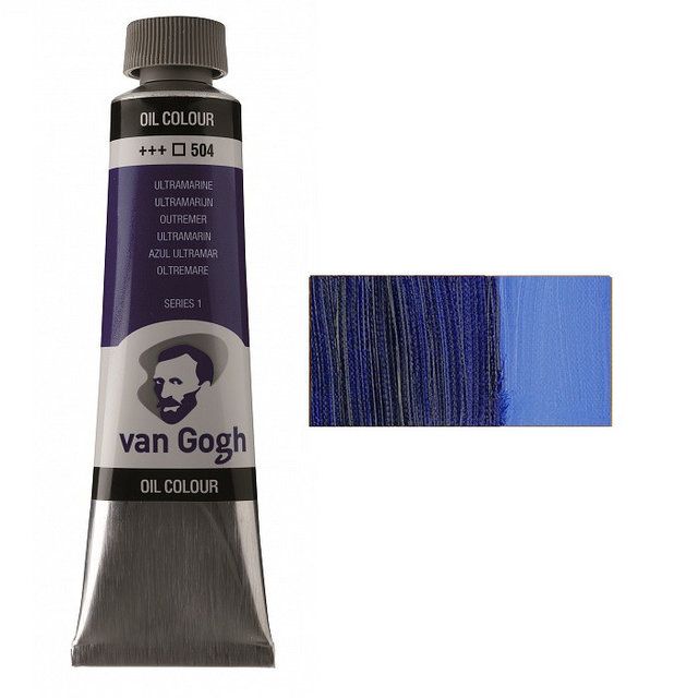 Масляная краска Van Gogh, УЛЬТРАМАРИН (504), 40 мл. Royal Talens