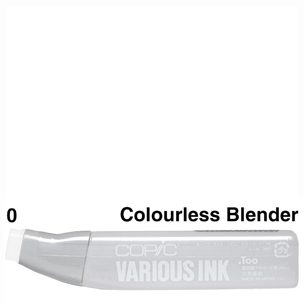 Чорнило для маркерів Copic Various Ink, #0 Colorless blender (Безбарвний блендер-висвітлювач) 