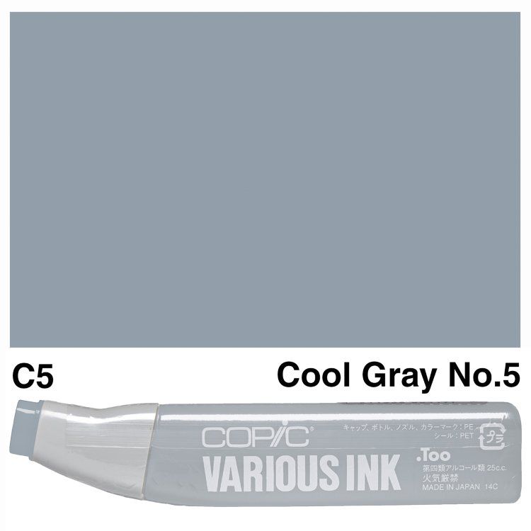 Чорнило для маркерів Copic Various Ink, #С-5 Cool gray (Холодний сірий) 