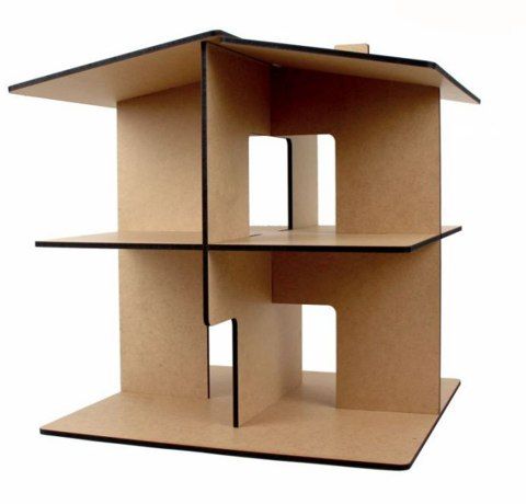 Кукольный домик "Модерн-2" ROSA TALENT, МДФ, 40х42,5х40 см