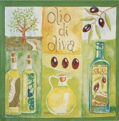 Серветка Оливкова олія-3 