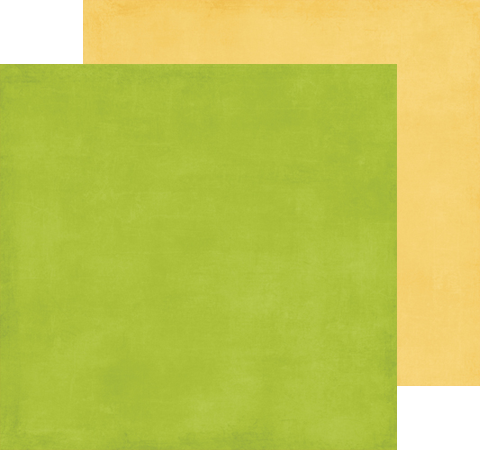 Бумага для скрапбукинга Green / Yellow, 30х30 см