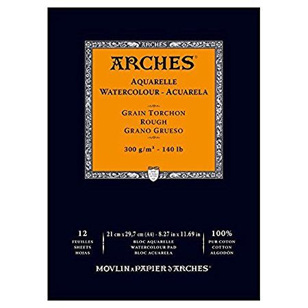Arches альбом для акварелі крупнозерниста Arches Rough Grain 300 гр, 21x29,7 см (12) 