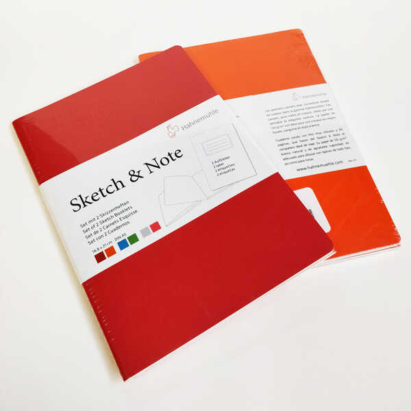 Скетчбук для зарисовок Hahnemuhle «Sketch&Note», мягкая обл, красный, А5, 20л, 125г/м2 - фото 1