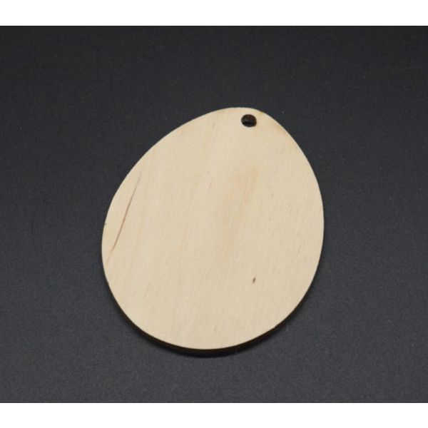 Деревянная заготовка Подвеска "Пасхальное яйцо" 5,5х7 см