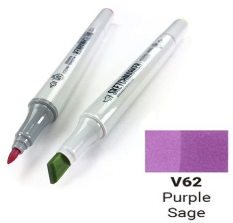 Маркер SKETCHMARKER, цвет БОРДОВЫЙ ШАЛФЕЙ (Purple sage) 2 пера: тонкое и долото, SM-V062