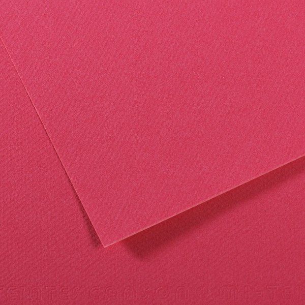 Бумага для пастели Canson Mi-Teintes 160 гр, 50x65 см,114 МАЛИНОВЫЙ (Raspberry)