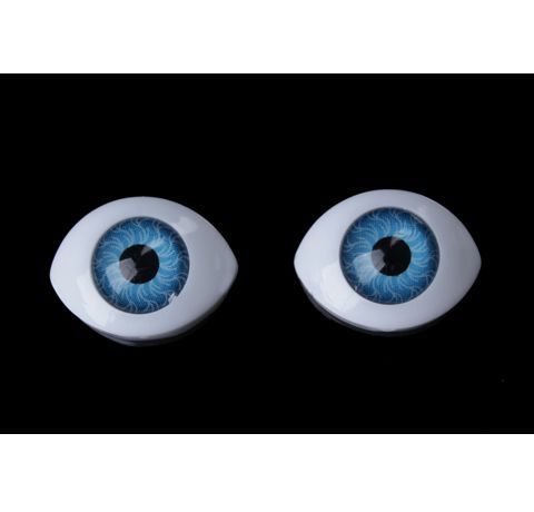 Очі для іграшок, СИНІ овальні, 11x8 мм (2 шт./уп.) 