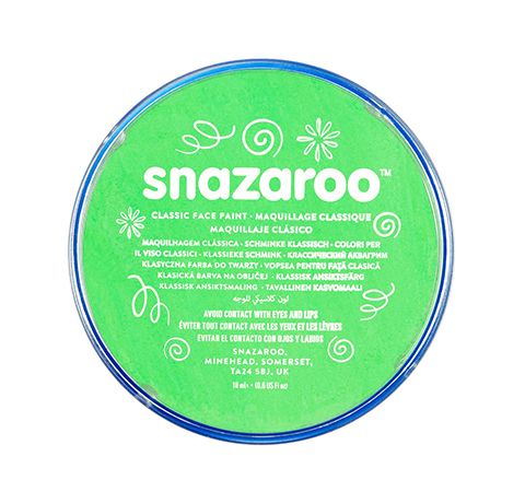 Аквагрим для лица и тела Snazaroo Classic, лимонно-зеленый, 18 ml, №433
