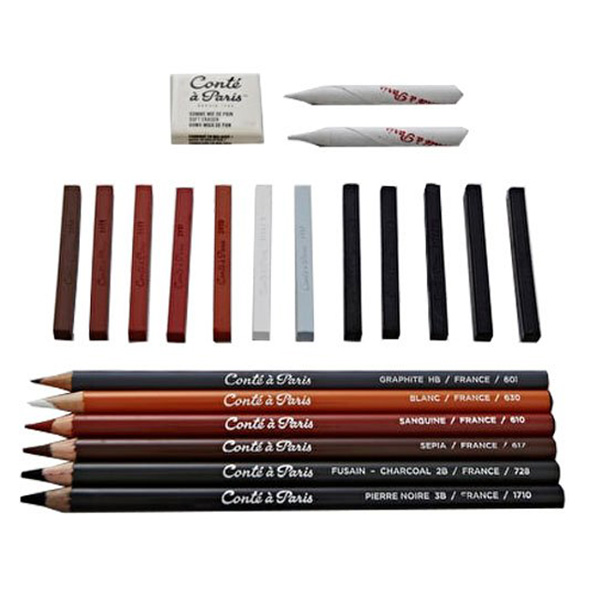 Набір олівців для екскізів Sketching метал. упак. Conte  - фото 3