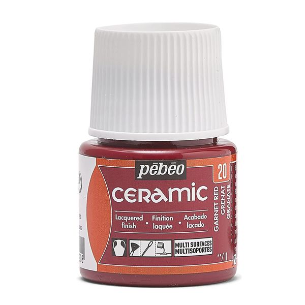 Фарби для скла та кераміки Pebeo "CERAMIC" Гранатовий №20, 45 ml 