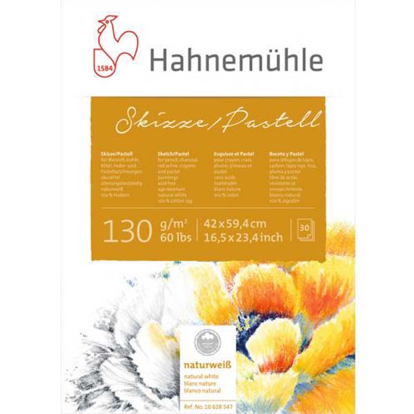 Альбом для пастелі «Skizze», 100% бавовна, біла, А5, 30л, 130г/м2. Hahnemuhle 