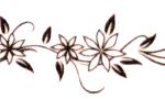Скотч білий «Квіти кучеряві» 