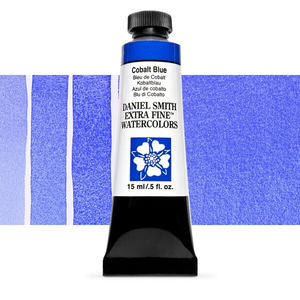 Акварельна фарба Daniel Smith, туба, 15мол. Колір: Cobalt Blue s3 
