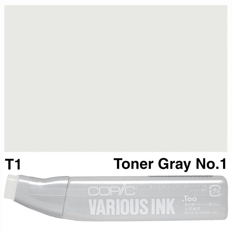 Чернила для маркеров Copic Various Ink, #T-1 Toner gray (Серый)