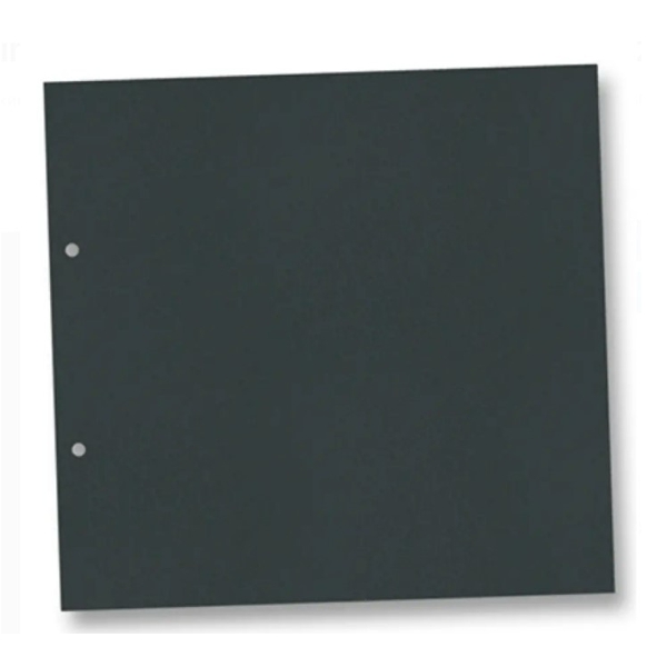 Folia картон для альбома Ring binder dividers 300 гр, 21,5x22,5 cм (20л), №90 Black
