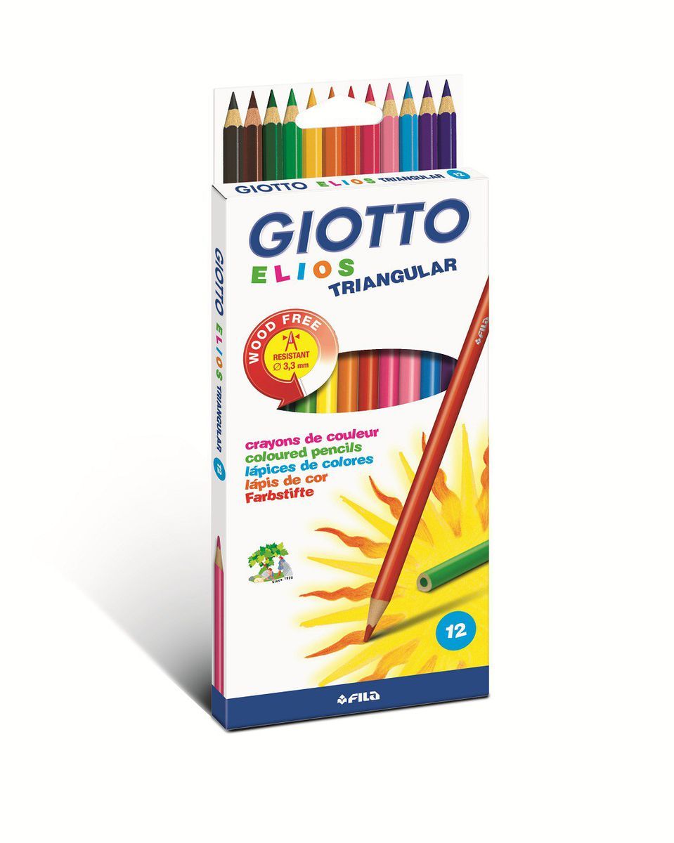 Giotto цветные карандаши «Elios Wood free», 12 шт.