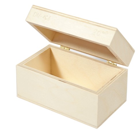 Скринька дерев'яна прямокутна, 10x6x6 см 