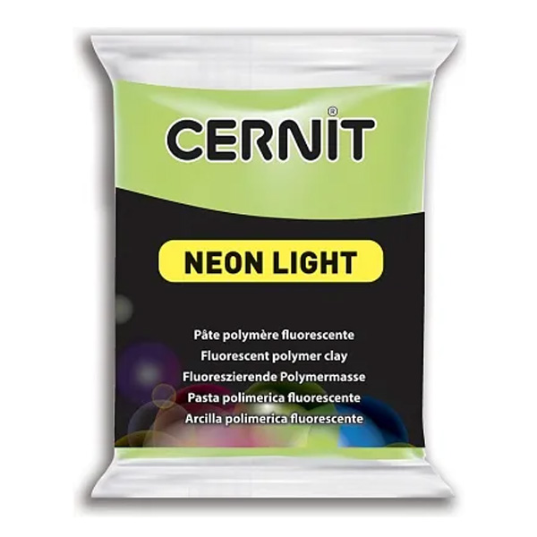 Полимерная глина Cernit Neon, 56 гр. Цвет: Зеленый №215