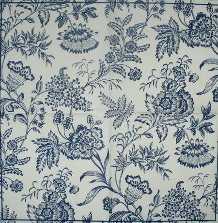 Салфетка Гжельские цветы