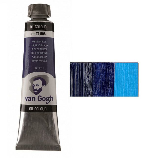 Масляная краска Van Gogh, ПРУССКАЯ ЛАЗУРЬ (508), 40 мл. Royal Talens