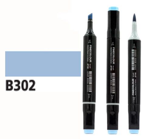 Маркер спиртовий Finecolour Brush 302 синій марганець B302 