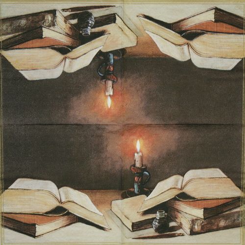 Салфетка Книга и свеча