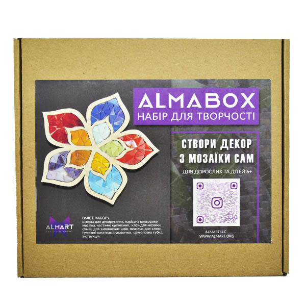 Набор для декорирования мозаикой ALMABOX «Цветок»