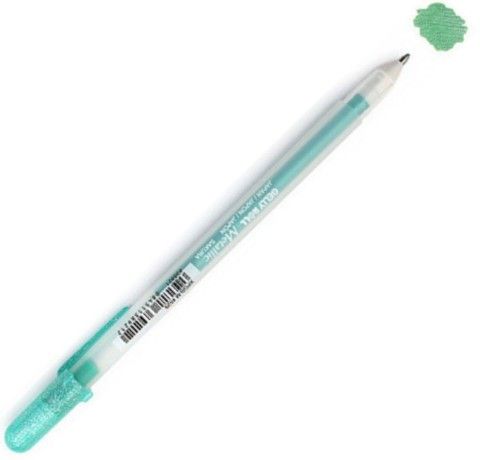 Ручка гелевая, METALLIC, Зеленая, Sakura