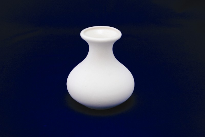 Ваза «Бутон» большая керамическая белая для декорирования. H-120 mm
