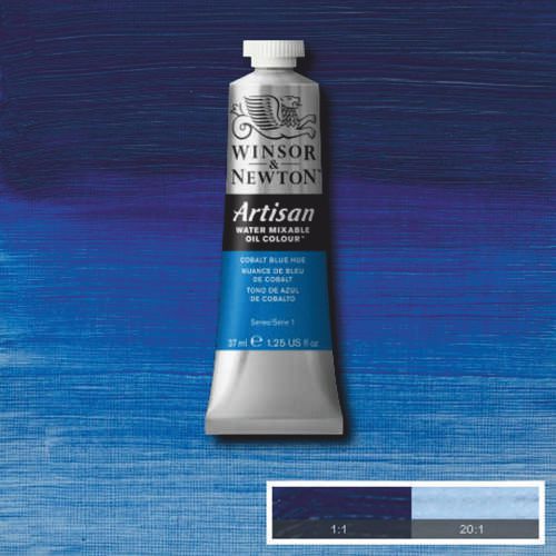 Масляная краска, водорастворимая, Winsor Artisan 37 мл, №179 Cobalt blue hue (Кобальт синий имит)