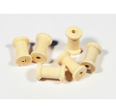 Деревянные катушки 23*14 мм, 6 шт/уп