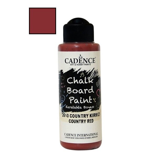 Акриловая краска для меловых досок «Chalkboard Paint» Cadence БОРДОВАЯ, 120 ml