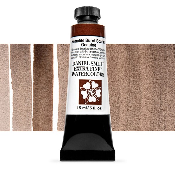 Акварельна фарба Daniel Smith, туба, 15мол. Колір: Hematite Burnt Scarlet Genuine s3 