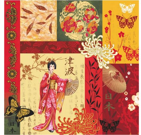Салфетка Девушка в кимоно