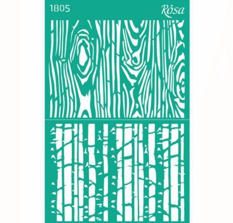 Трафарет многоразовый серия «Текстура дерево», №1805, ROSA Talent 13*20 см