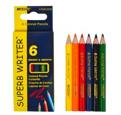 Набор цветных карандашей Marco, «SUPERB WRITER», 6 шт.