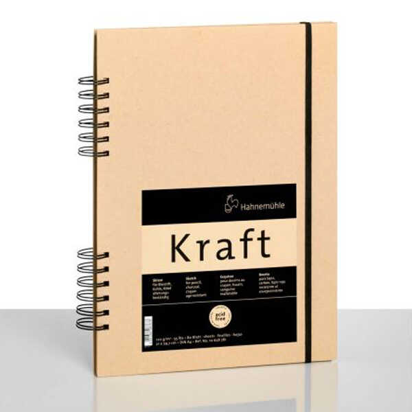 Скетчбук Hahnemuhle "Kraft", крафт папір, А5, 80л/160стор, 120г/м2  - фото 2